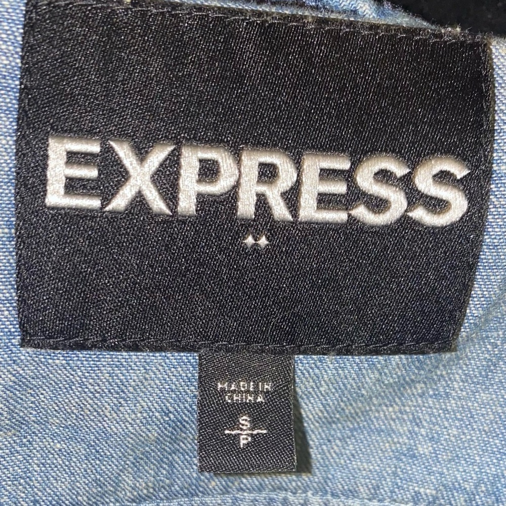 Express Jean Bomber Jacket - image 3